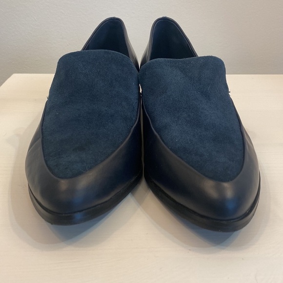 Lord & Taylor Leather Pointed Heeled Loafers - Picture 2 of 13